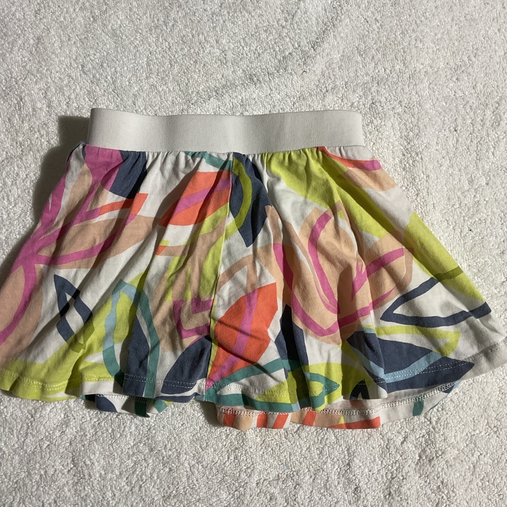10/$50 sale) Tea Collection Colorful Leaf Print Skater Skirt